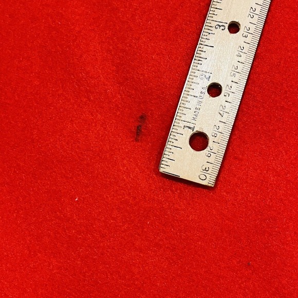 Vtg Homemade Holly Hobbie Throw Blanket Red Floral Fabric Fleece Back Tie Quilt - Picture 10 of 11